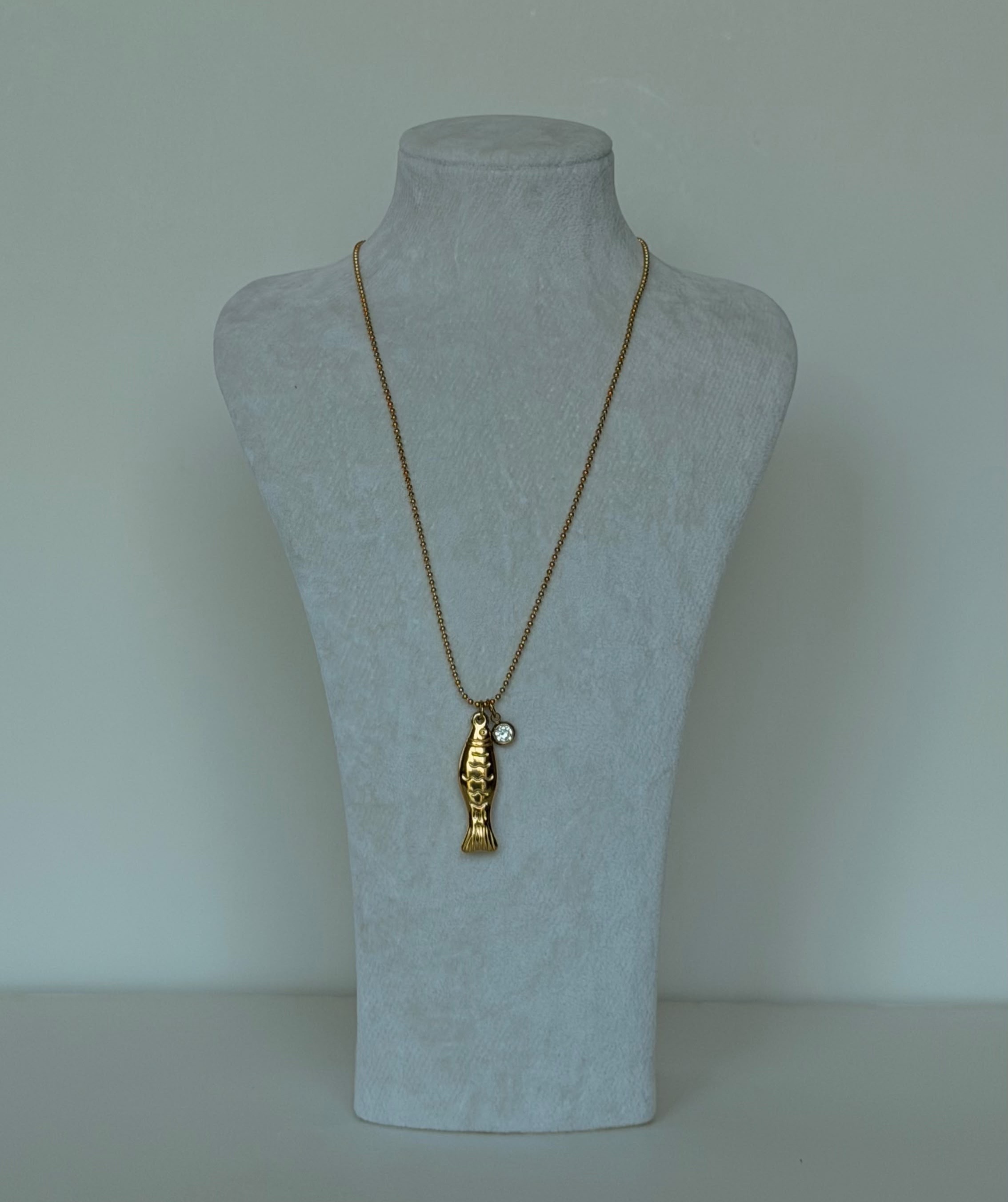 Gold Balık Model Kolye